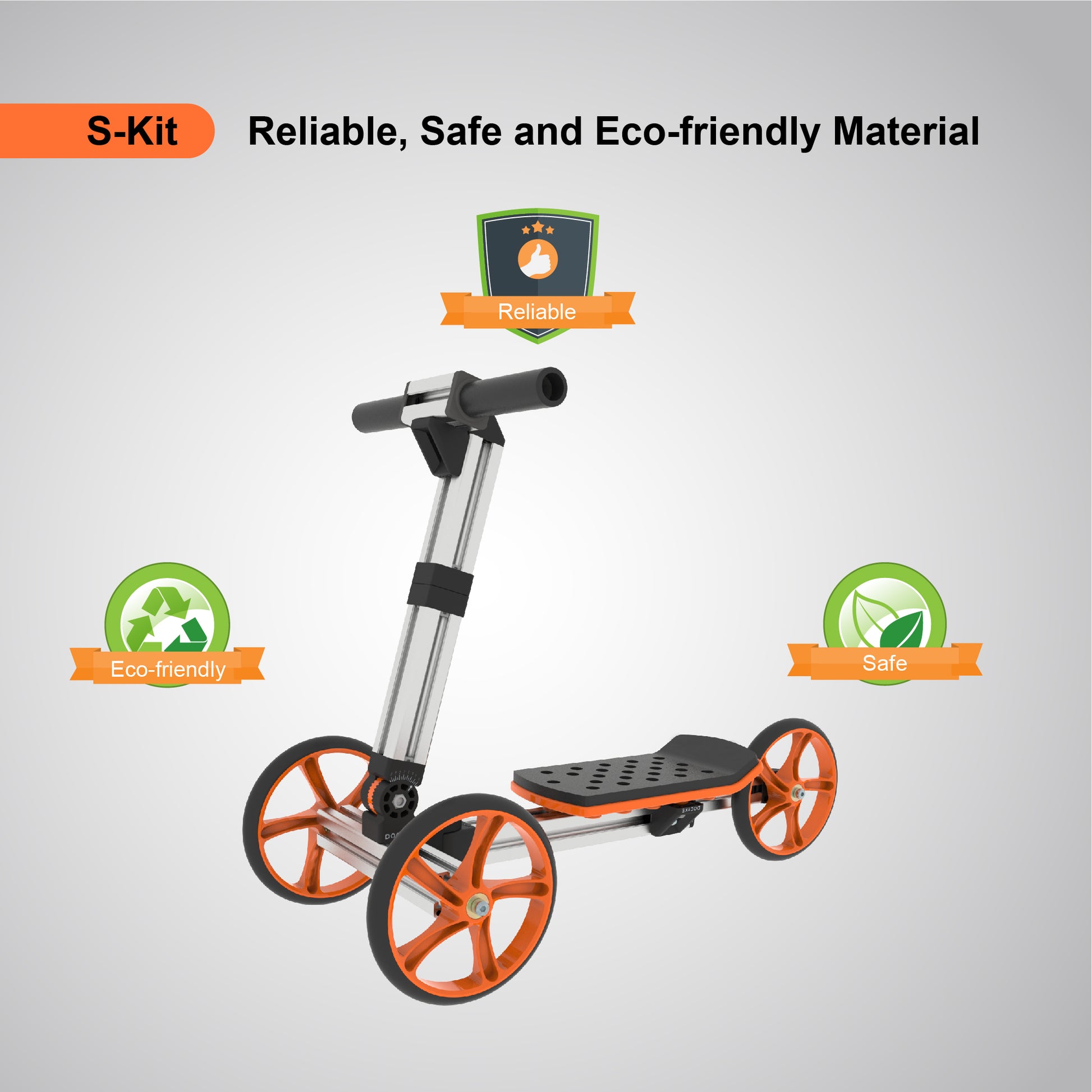 Kidrock Constructible Kit 20 In 1 Kids Balance Bike No Pedals Toys For 1 To 4 Year Old Engineering Building Kit Kids Sit Stand Scooter Most Popular S Kit Not Electric Silver Aluminum