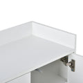 Modern Sideboard Elegant Buffet Cabinet With Large Storage Space For Dining Room, Entryway White White Particle Board