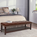 Bedroom End Of Bed Bench Tufted Upholstered End Of Bed Bench End Of Bed Entrance Shoe Bench, 60