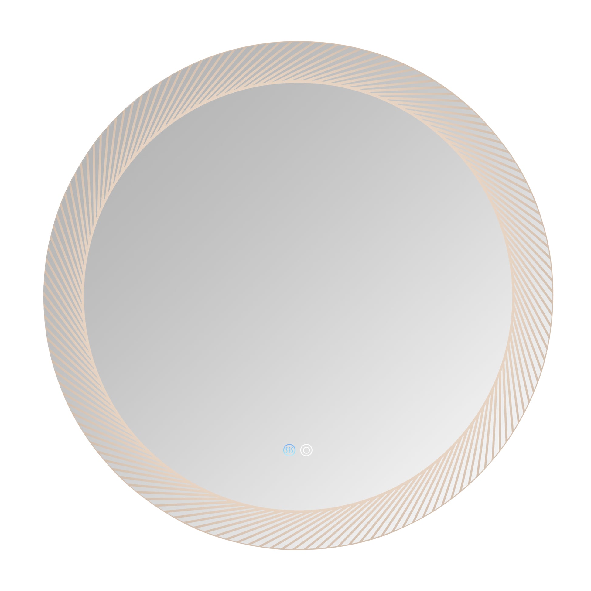 30 Inch LED Mirror, Wall Mounted Vanity Mirrors silver-glass