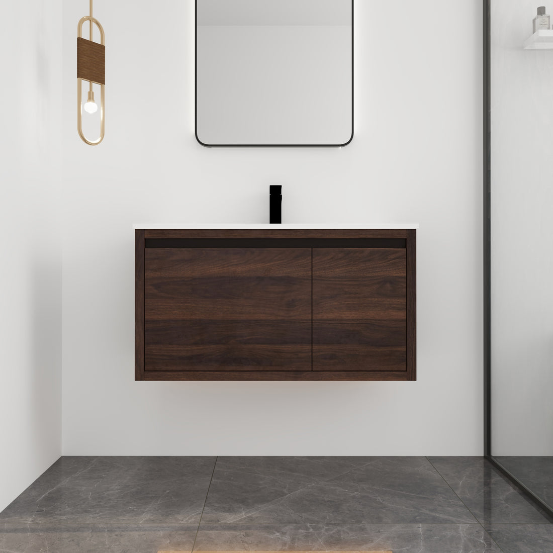 36 Inch Wall Mounted Bathroom Vanity With Gel Sink 1-imitative oak-1-bathroom-wall