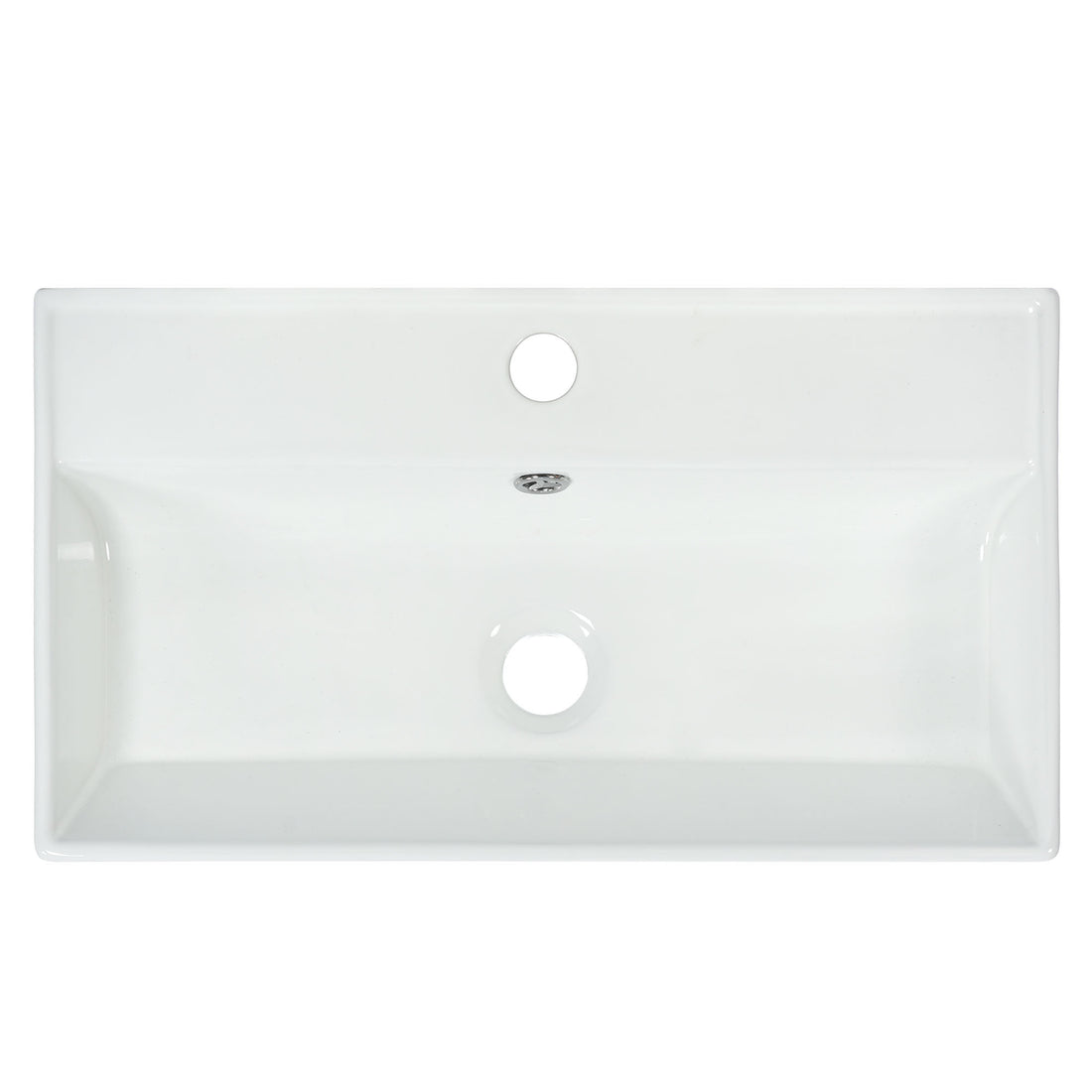 21.6" Bathroom Vanity Sink White Ceramic