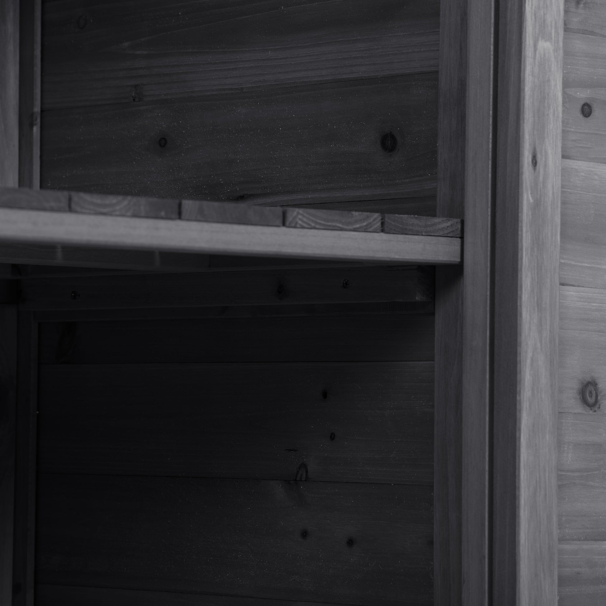 Outdoor 39" Potting Bench Table, Rustic Garden Wood Workstation Storage Cabinet Garden Shed With 2 Tier Shelves And Side Hook, Grey Grey Garden & Outdoor Casual Wood Solid Wood