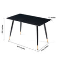 Black Modern Kitchen Dining Mdf Table For Smart Home Antique Black Dining Room Modern Floor Mount Rectangular Kitchen & Dining Tables Powder Coated Foam Mdf