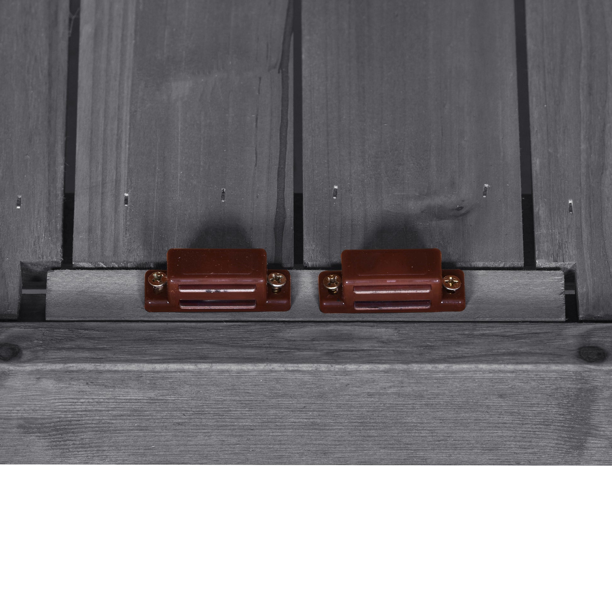 Outdoor 39" Potting Bench Table, Rustic Garden Wood Workstation Storage Cabinet Garden Shed With 2 Tier Shelves And Side Hook, Grey Grey Garden & Outdoor Casual Wood Solid Wood