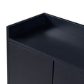 Modern Sideboard Elegant Buffet Cabinet With Large Storage Space For Dining Room, Entryway Black Black Particle Board