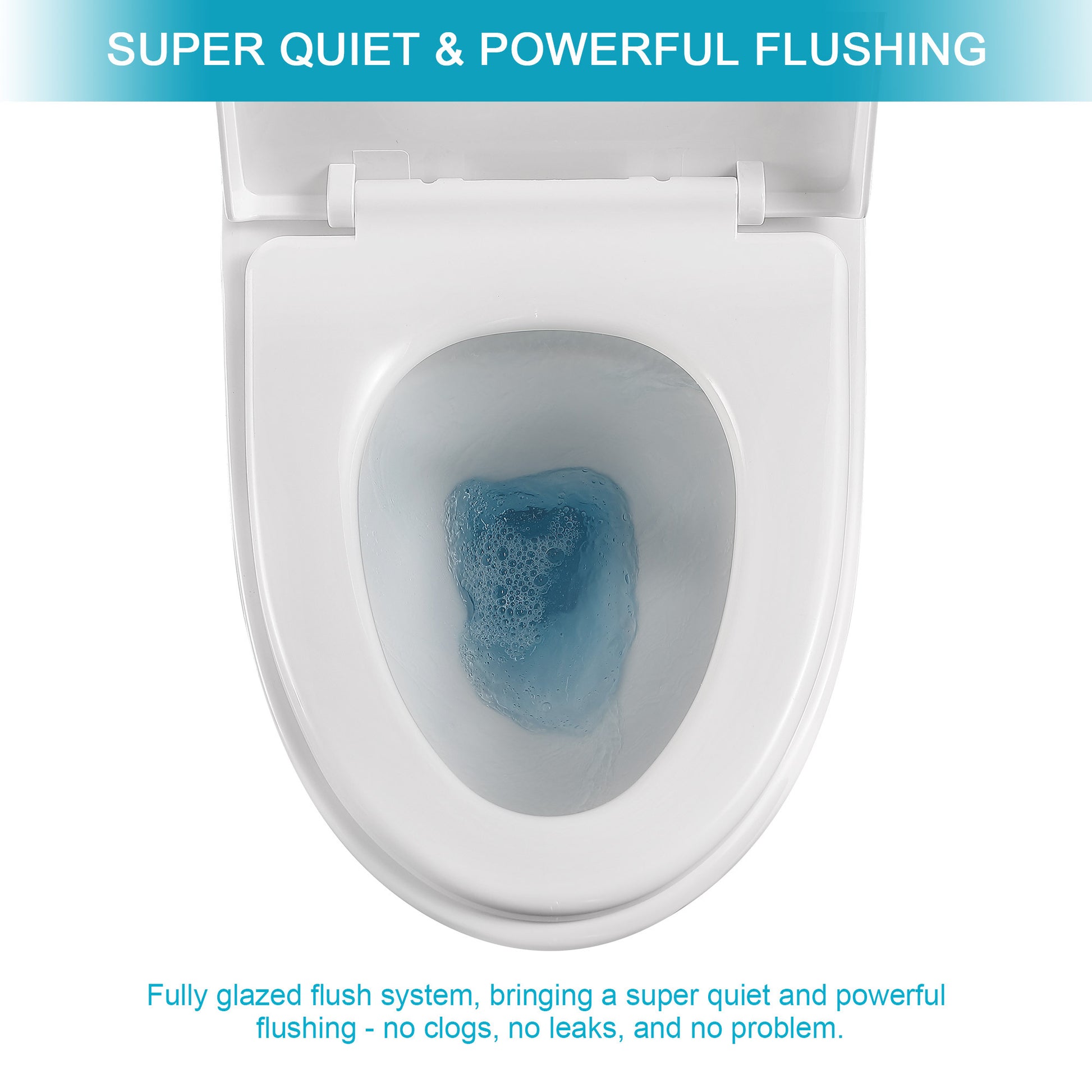 Ceramic One Piece Toilet,Single Flush with Soft white-ceramic