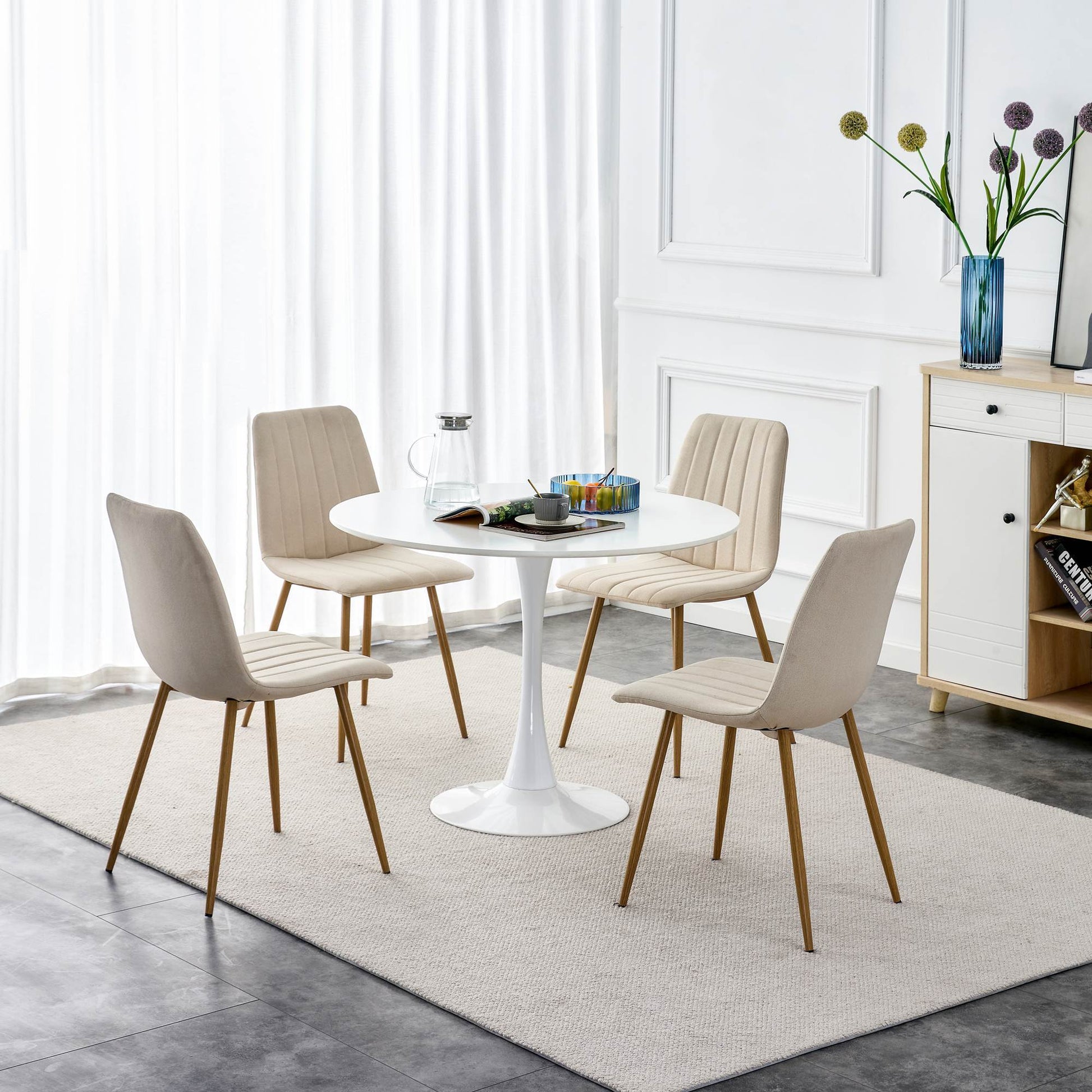 Dining Chairs Set Of 4, Modern Style Dining