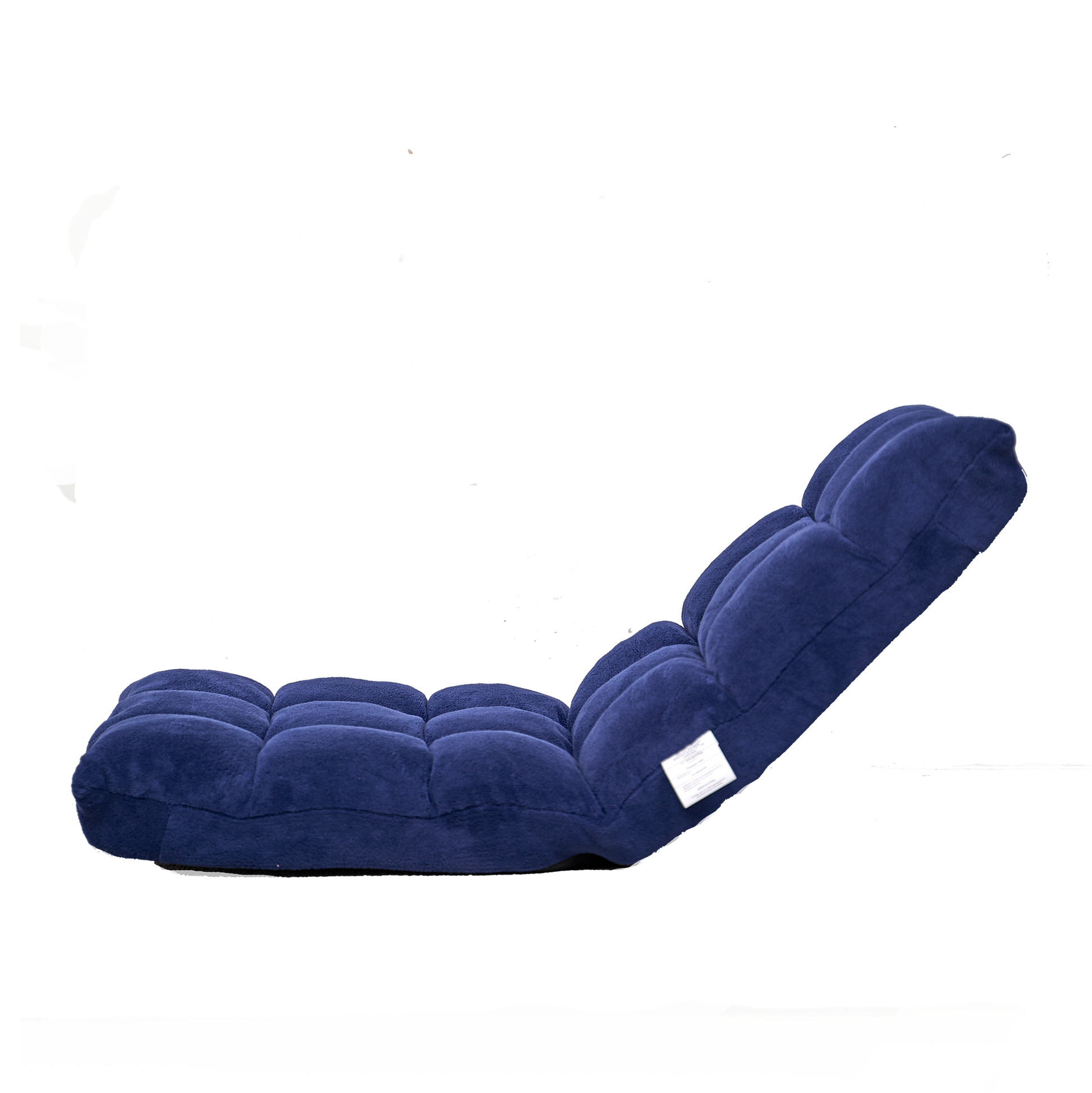 Modern Folding Lounge Chaise For Living Room And Bedroom,5 Reclining Position, Djustable Foldable Modern Leisure Sofa Video Gaming Sofa Navy Cotton Metal