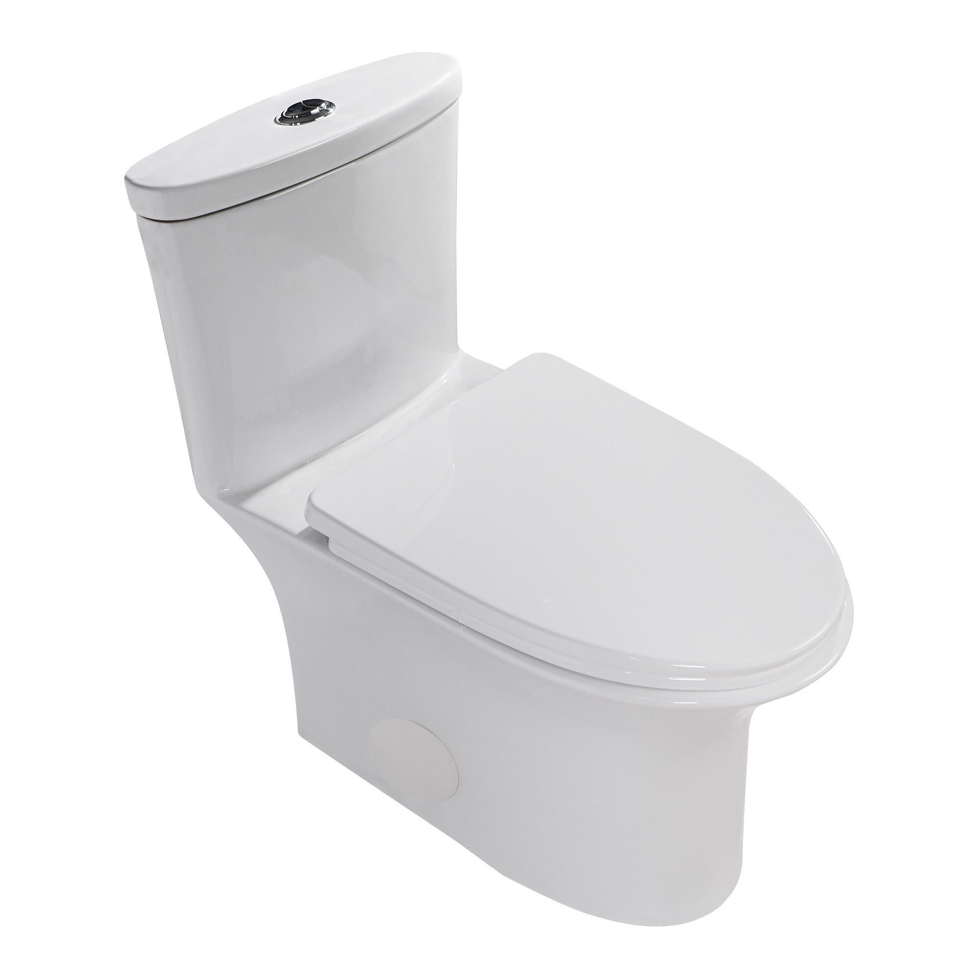 Ceramic One Piece Toilet Single Flush with Soft