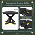 Retro Functional Extendable Dining Table With A 12