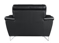 Genuine Leather Chair Black Foam Leather