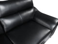 Genuine Leather Chair Black Foam Leather