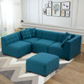 Sectional Sofa With Removable Ottoman Green Green Fabric