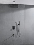 Ceiling Mounted Shower System Combo Set With Handheld And 16