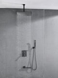 Ceiling Mounted Shower System Combo Set With Handheld And 16