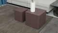 Mdf Nesting Table Set Of 2 Chocolate Brown Dark Brown Mdf