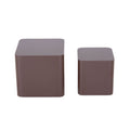 Mdf Nesting Table Set Of 2 Chocolate Brown Dark Brown Mdf