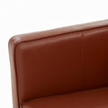 Elizabeth Top Grain Leather Arm Chair Caramel Foam Leather