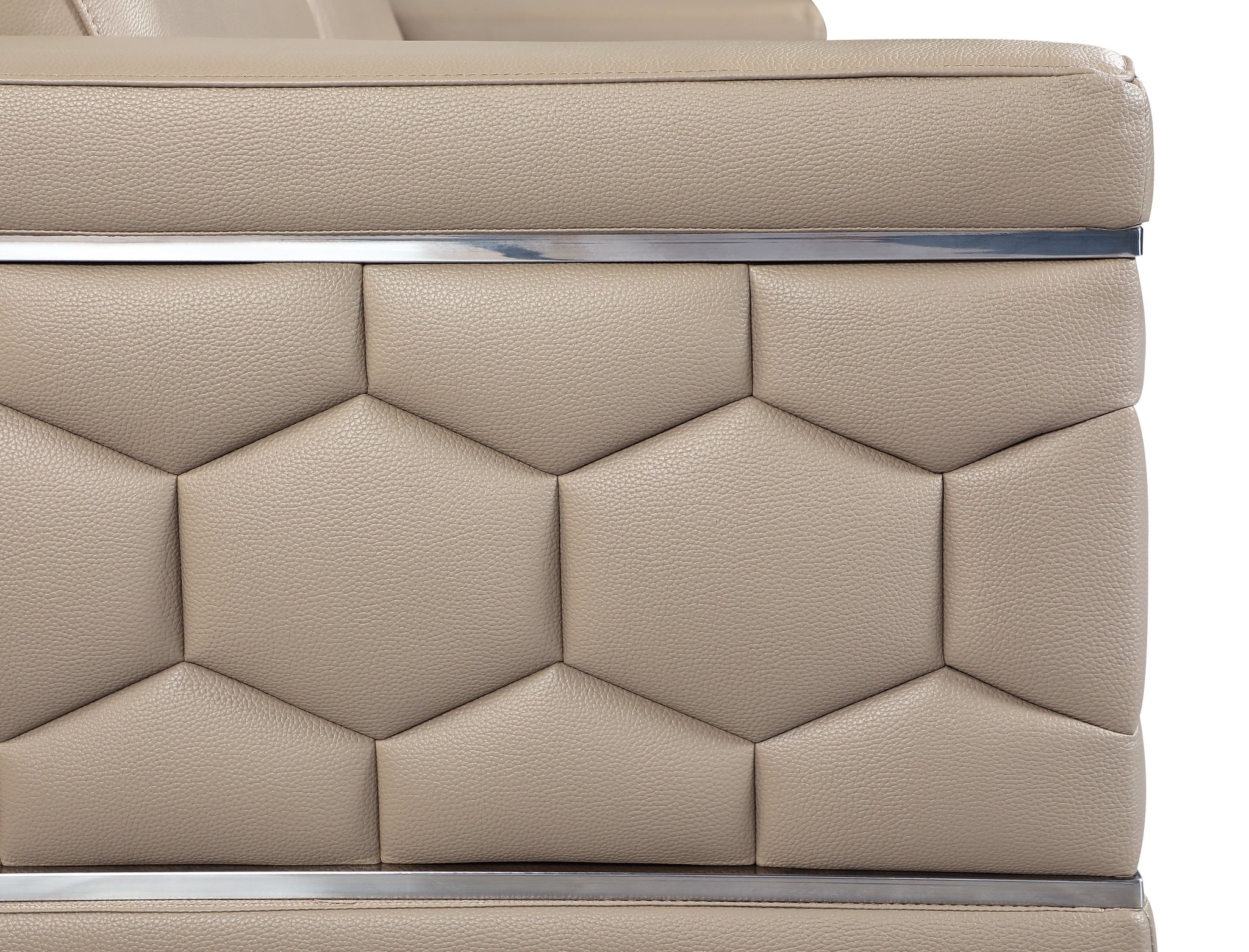 Top Grain Italian Leather Chair beige-foam-leather