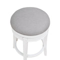 Lily White Swivel Counter Stool White Foam Solid Wood