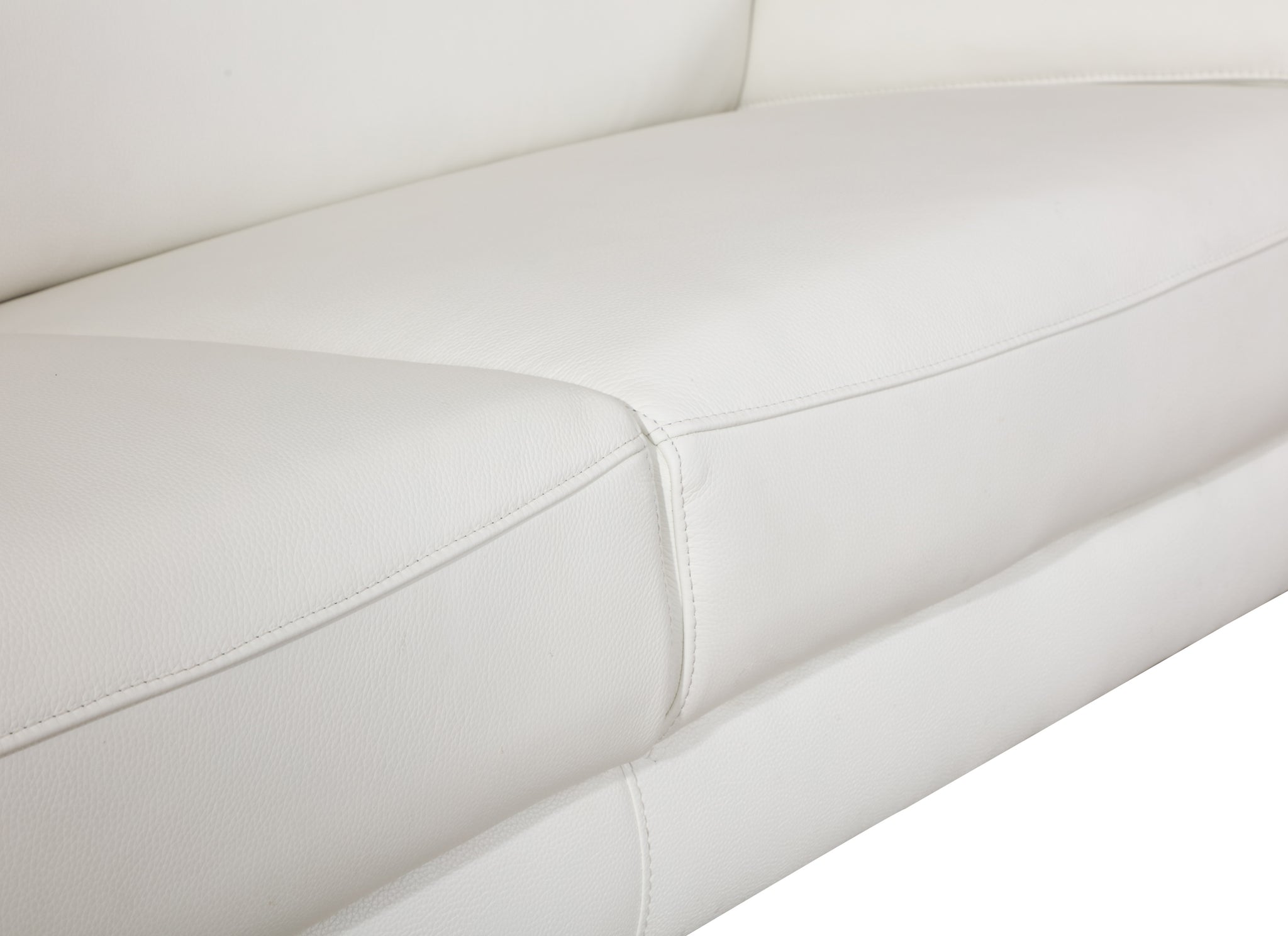 Top Grain Italian Leather Chair white-foam-leather