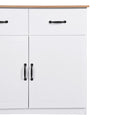 White Buffet Cabinet With Storage, Kitchen Sideboard With 3 Doors And 3 Drawers, Coffee Bar Cabinet, Storage Cabinet Console Table For Living Room White Mdf