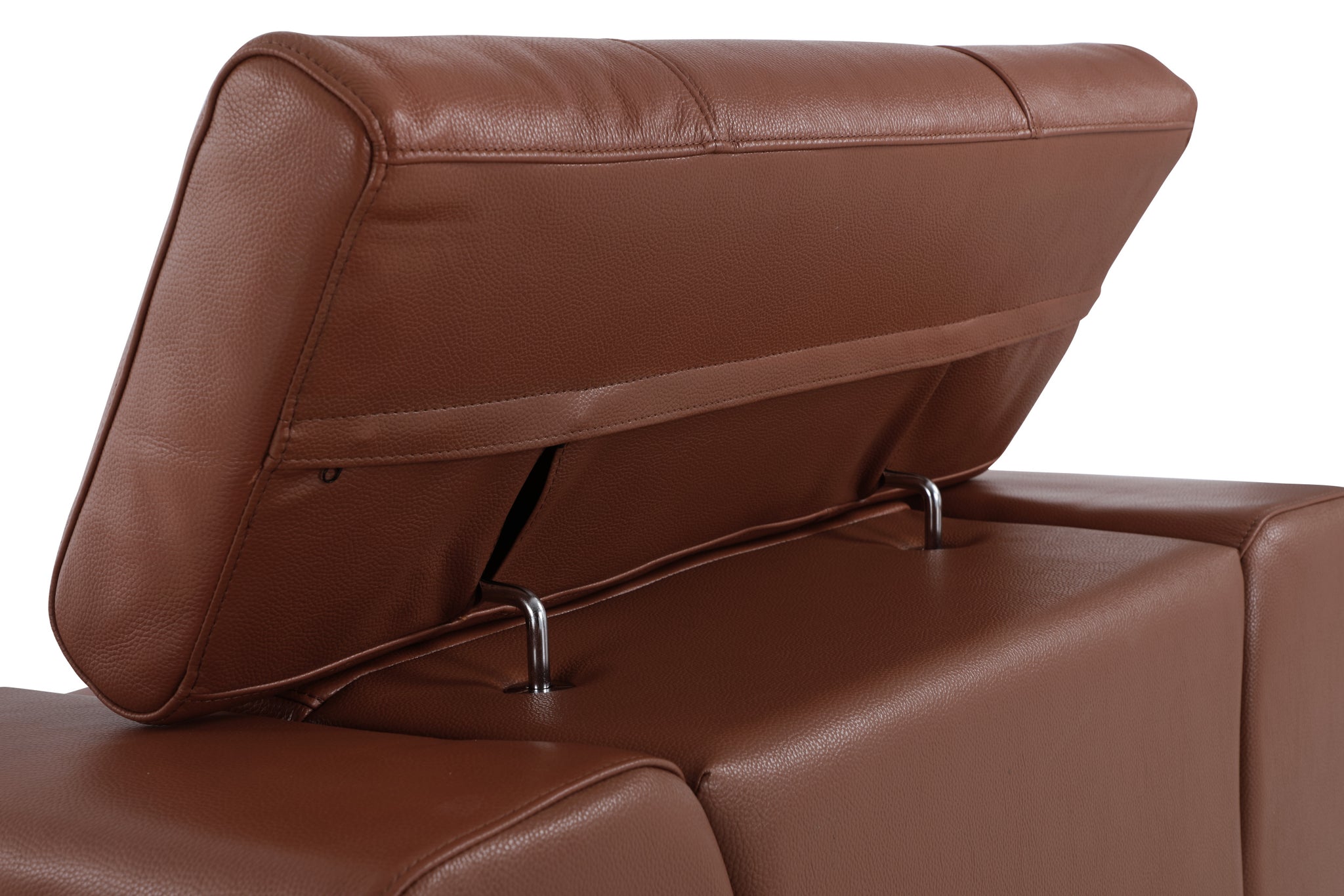 Top Grain Italian Leather Sofa camel-foam-leather