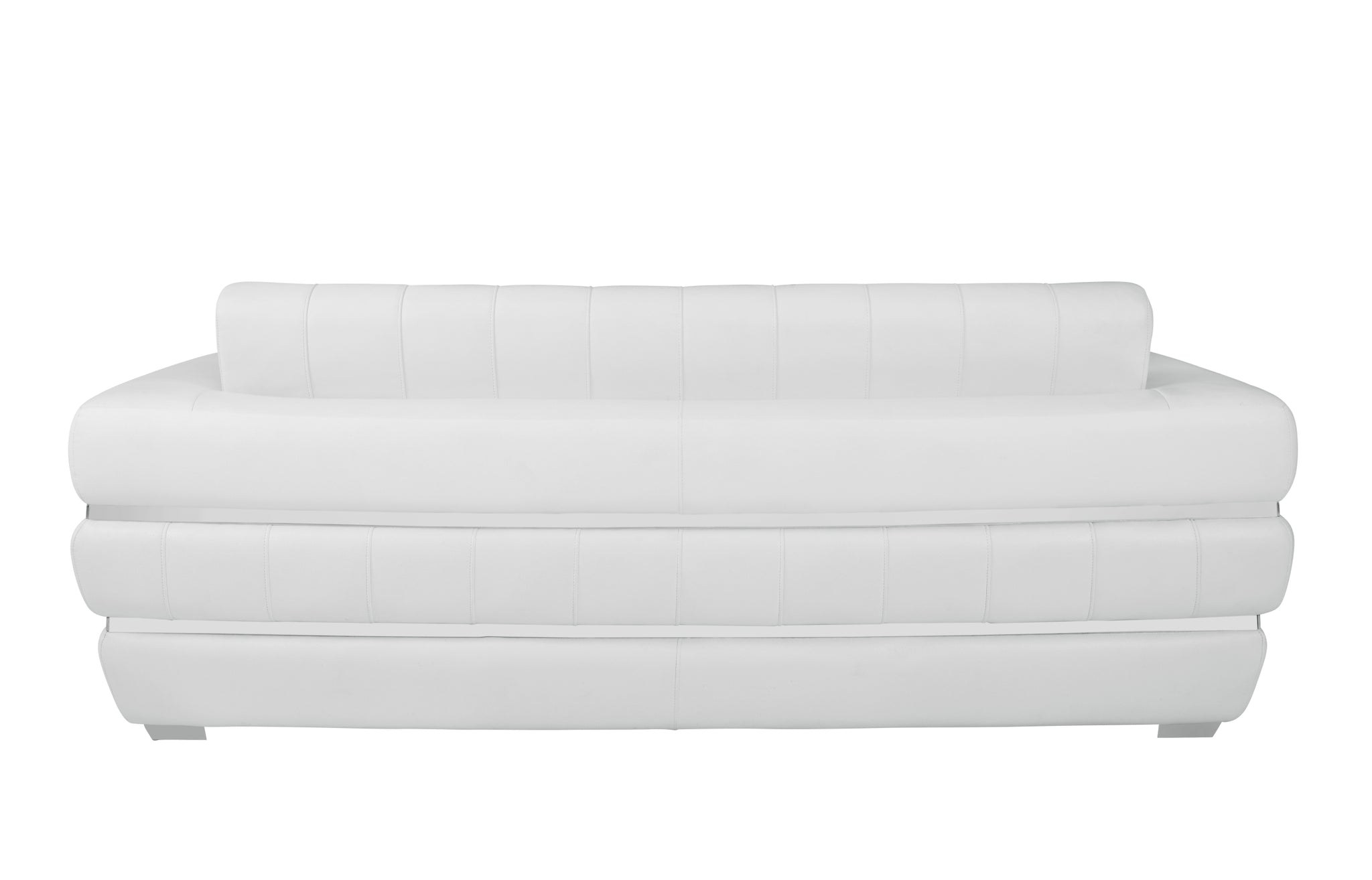 Top Grain Italian Leather Sofa white-foam-leather
