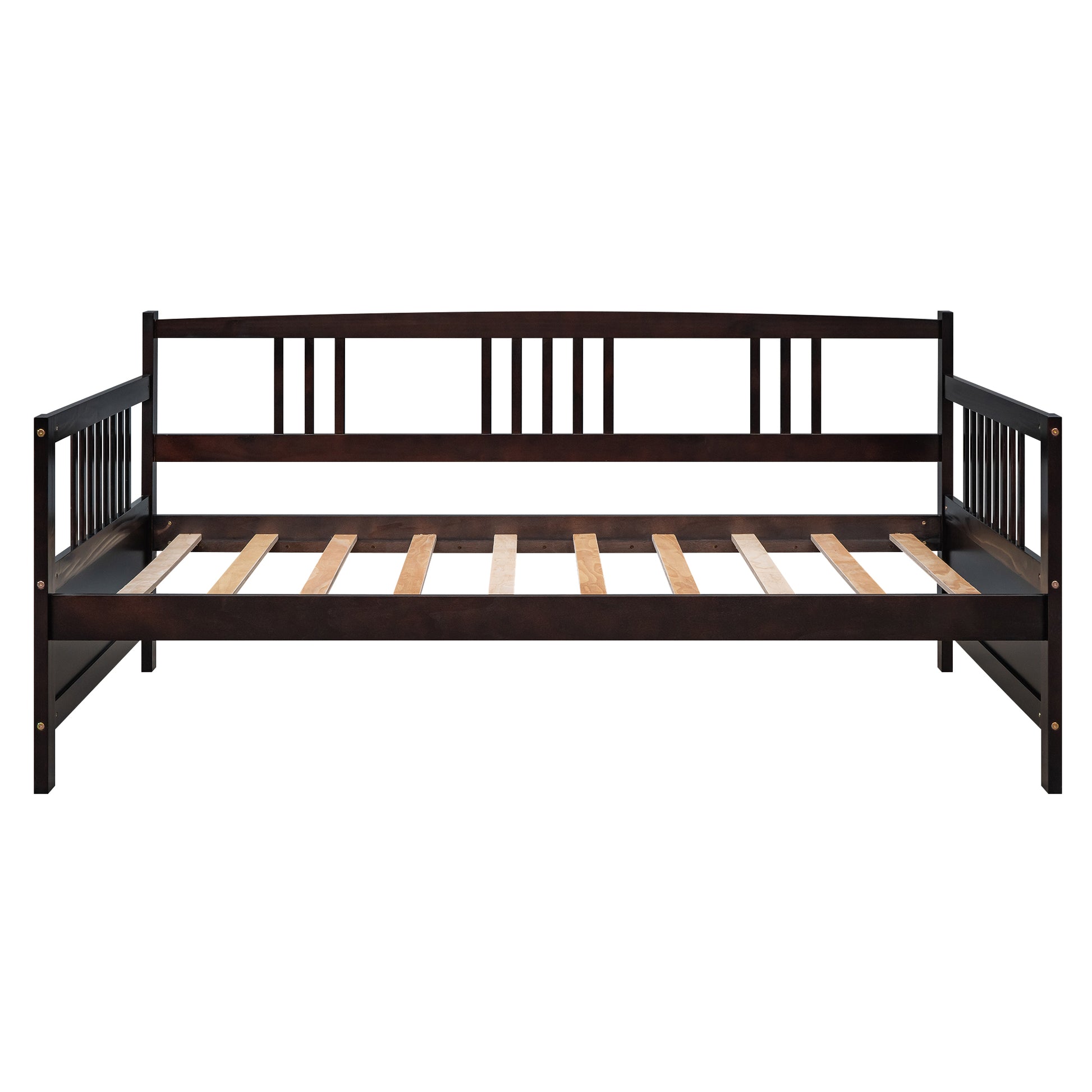 Modern Solid Wood Daybed, Multifunctional, Twin Size, Espresso Previous Sku: Wf191899Aap Espresso Solid Wood