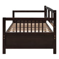 Modern Solid Wood Daybed, Multifunctional, Twin Size, Espresso Previous Sku: Wf191899Aap Espresso Solid Wood