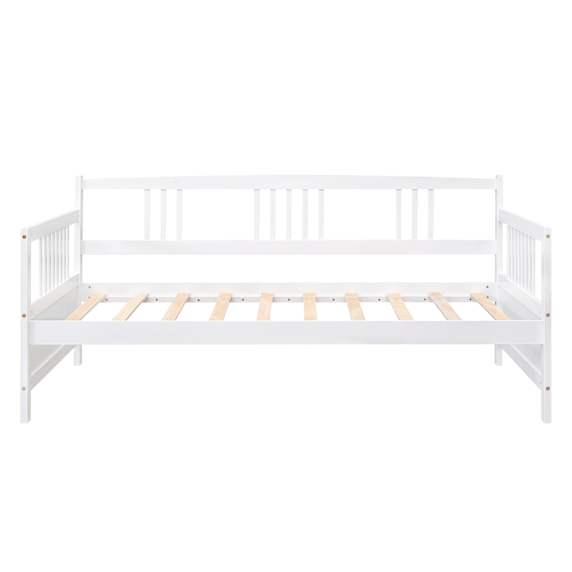 Modern Solid Wood Daybed, Multifunctional, Twin Size, White Previous Sku: Wf191899Aak White Solid Wood