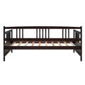 Modern Solid Wood Daybed, Multifunctional, Twin Size, Espresso Previous Sku: Wf191899Aap Espresso Solid Wood