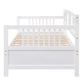 Modern Solid Wood Daybed, Multifunctional, Twin Size, White Previous Sku: Wf191899Aak White Solid Wood