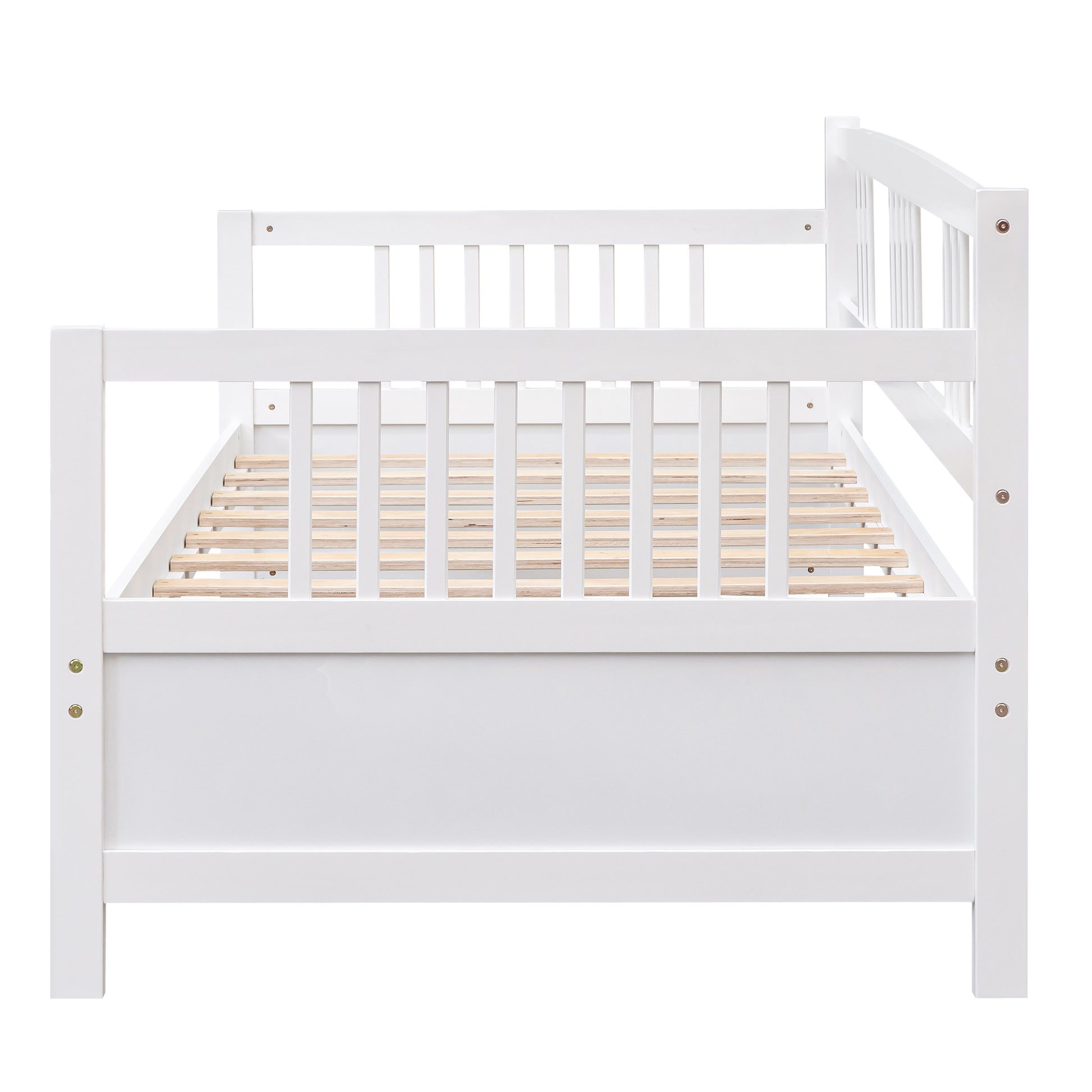 Modern Solid Wood Daybed, Multifunctional, Twin Size, White Previous Sku: Wf191899Aak White Solid Wood