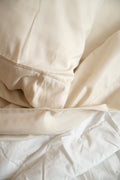 5 Piece Cream Bamboo Split King Hypoallergenic Sheet Set Cream Bamboo