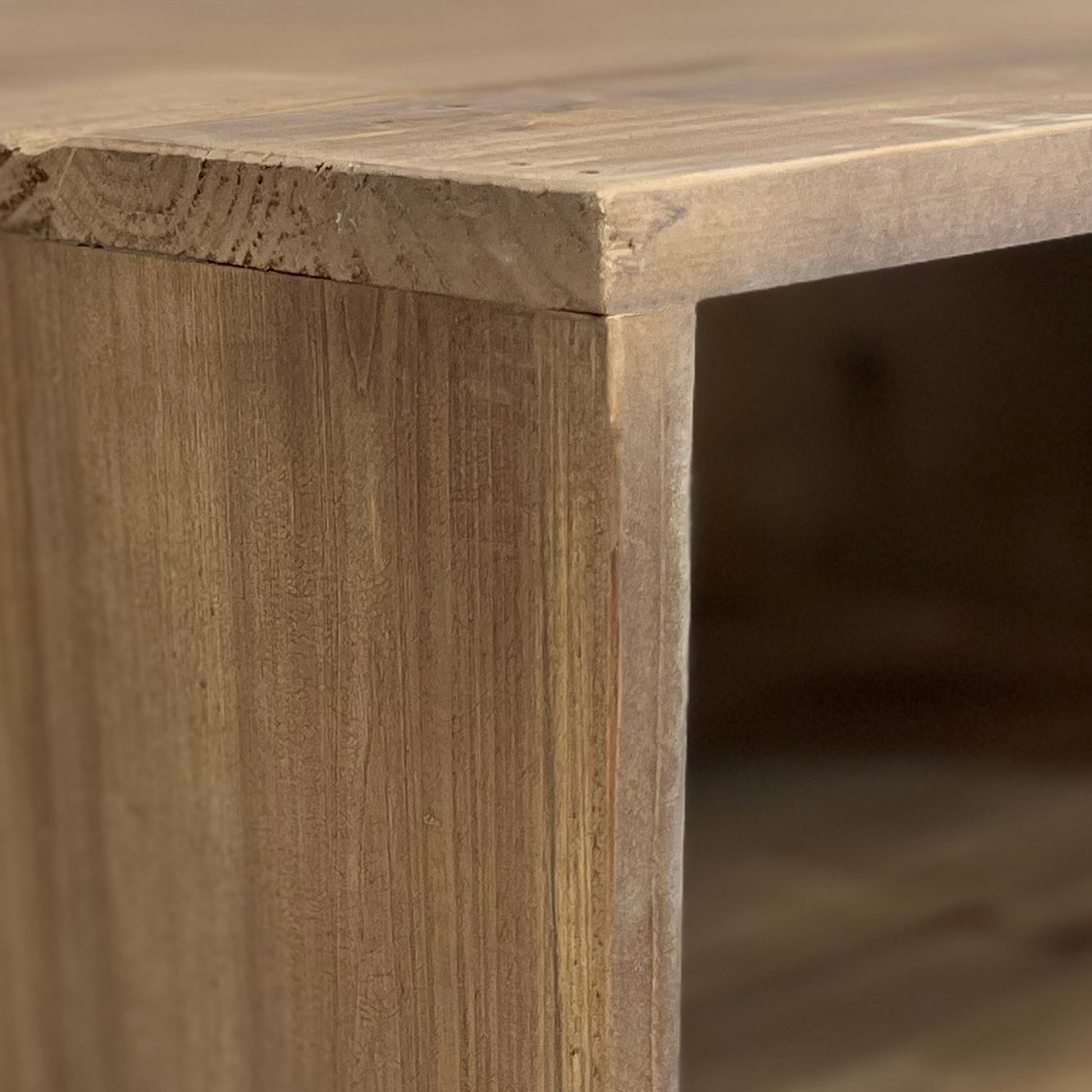 Betsy 42 Inch Reclaimed Wood Rectangle Farmhouse Coffee Table With Storage, Iron Legs, Natural Brown Brown Solid Wood