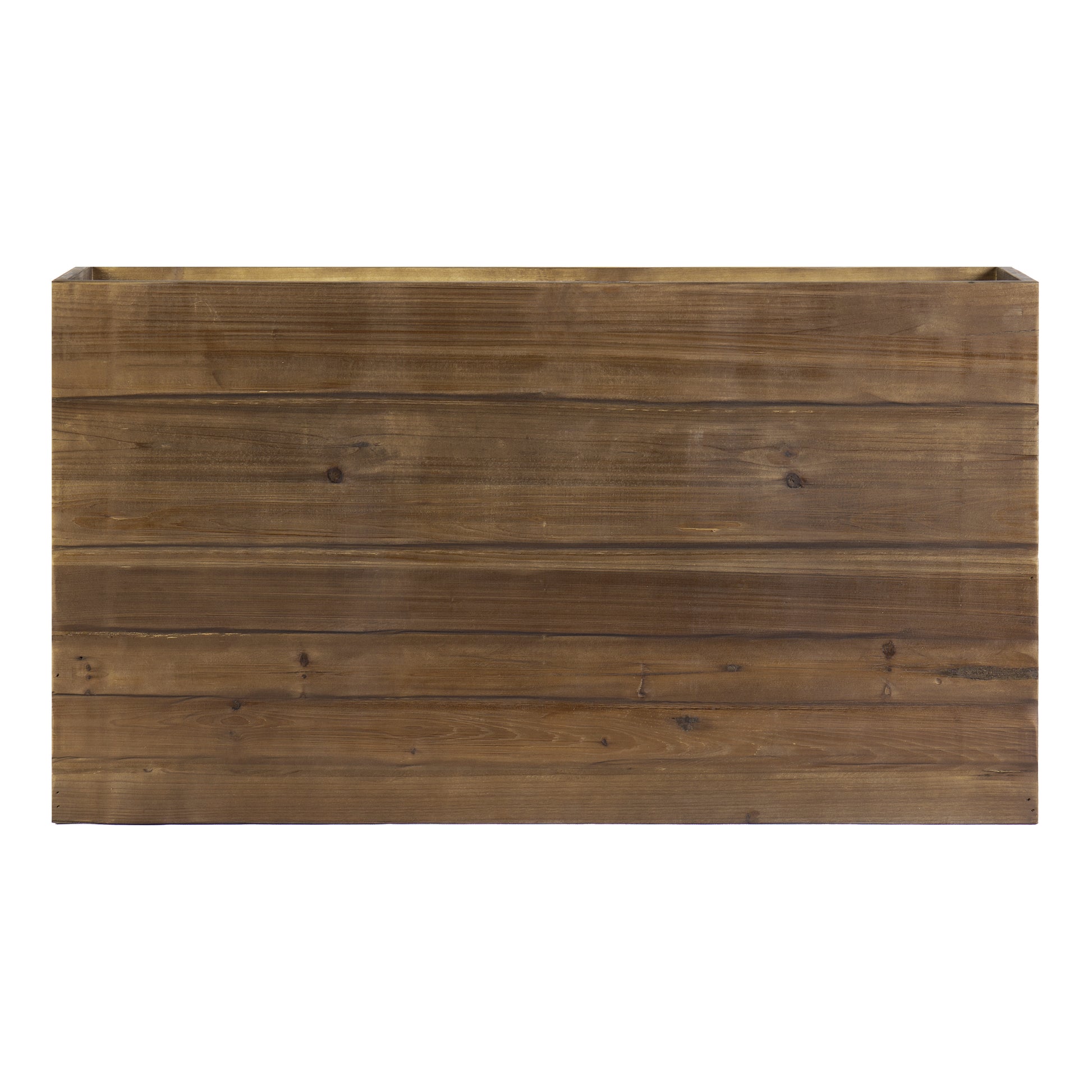 Betsy 42 Inch Reclaimed Wood Rectangle Farmhouse Coffee Table With Storage, Iron Legs, Natural Brown Brown Solid Wood