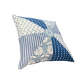 18 x 18 Square Accent Pillow, Geometric Pattern, Soft white-cotton
