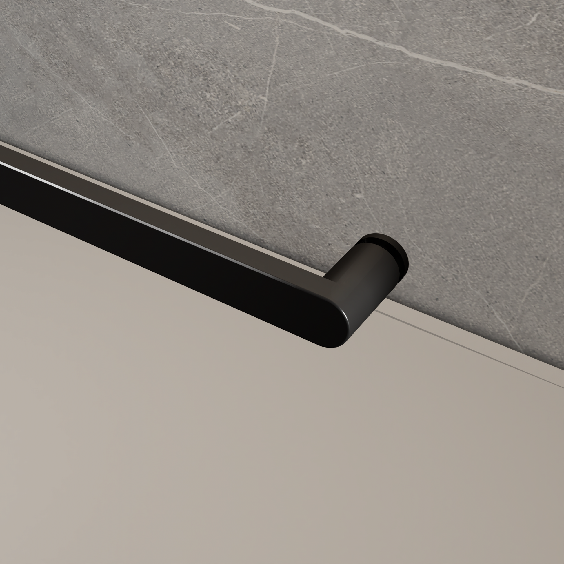 Bath Safety 20" Grab Bar in Matte Black