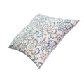 18 x 18 Square Accent Pillow, Paisley Floral Pattern white-cotton
