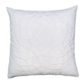 Hugo 20 x 20 Square Accent Throw Pillow, Embroidered white-cotton