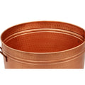 Hammered Pattern Galvanized Farmhouse Style Tub, Copper Coppery Metal