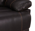 Leather Air Recliining Loveseat Brown Foam Leather