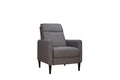 Molson Pushback Recliner Chair Carbon Black Gunmetal Black Upholstered