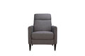 Molson Pushback Recliner Chair Carbon Black Gunmetal Black Upholstered