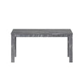 Albany 63 Inches Solid Wood Dining Table For 6, Small Kitchen Table, Dinner Table, Breakfast Table Gray Solid Wood