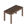 Albany 63 Inches Solid Wood Dining Table For 6, Small Kitchen Table, Dinner Table, Breakfast Table Espresso Solid Wood