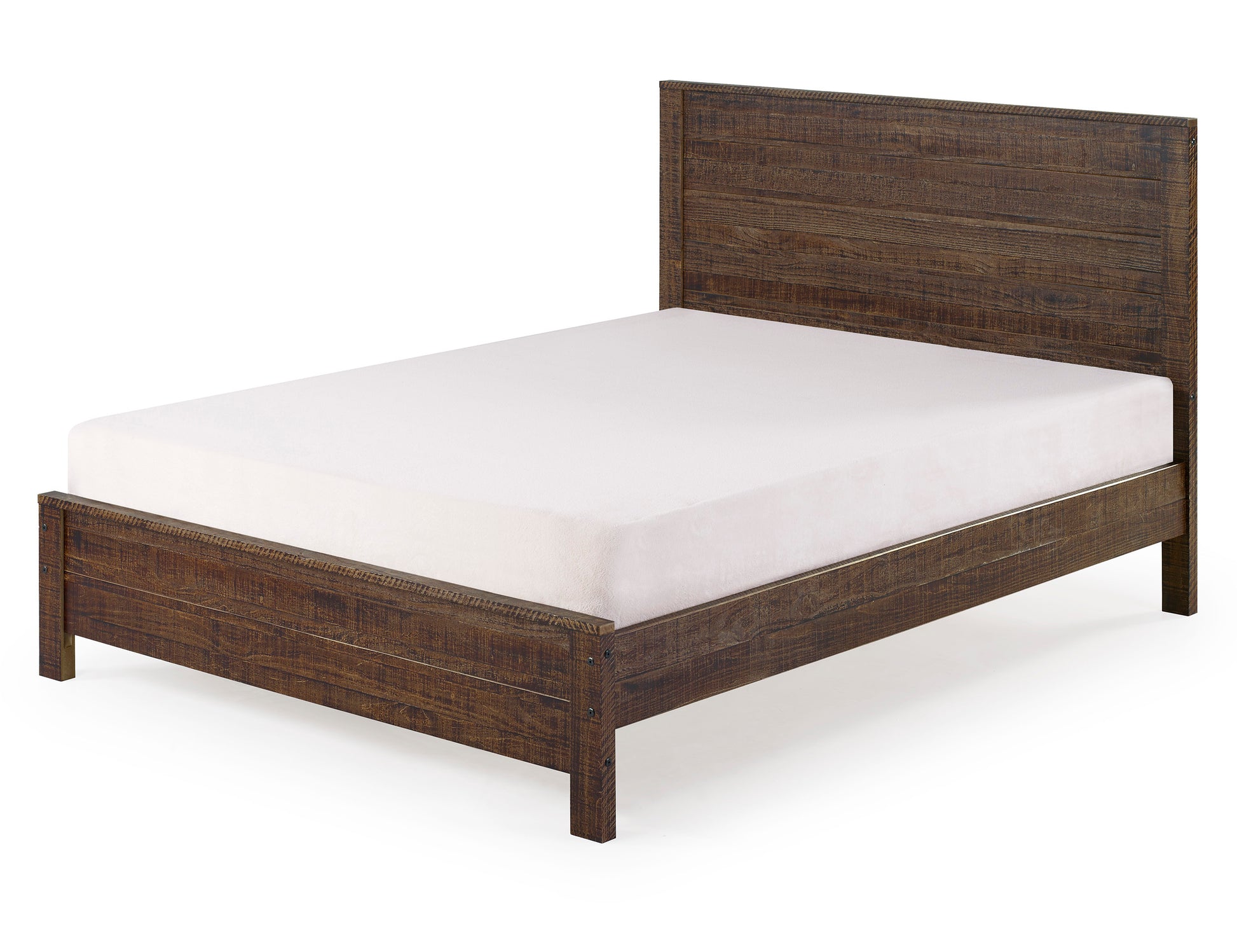 Albany 3 Piece Full Bed Set, Heavy Duty Solid Wood Full Size Bed Frame With Bedside Table Set Of 2, Espresso Espresso Solid Wood