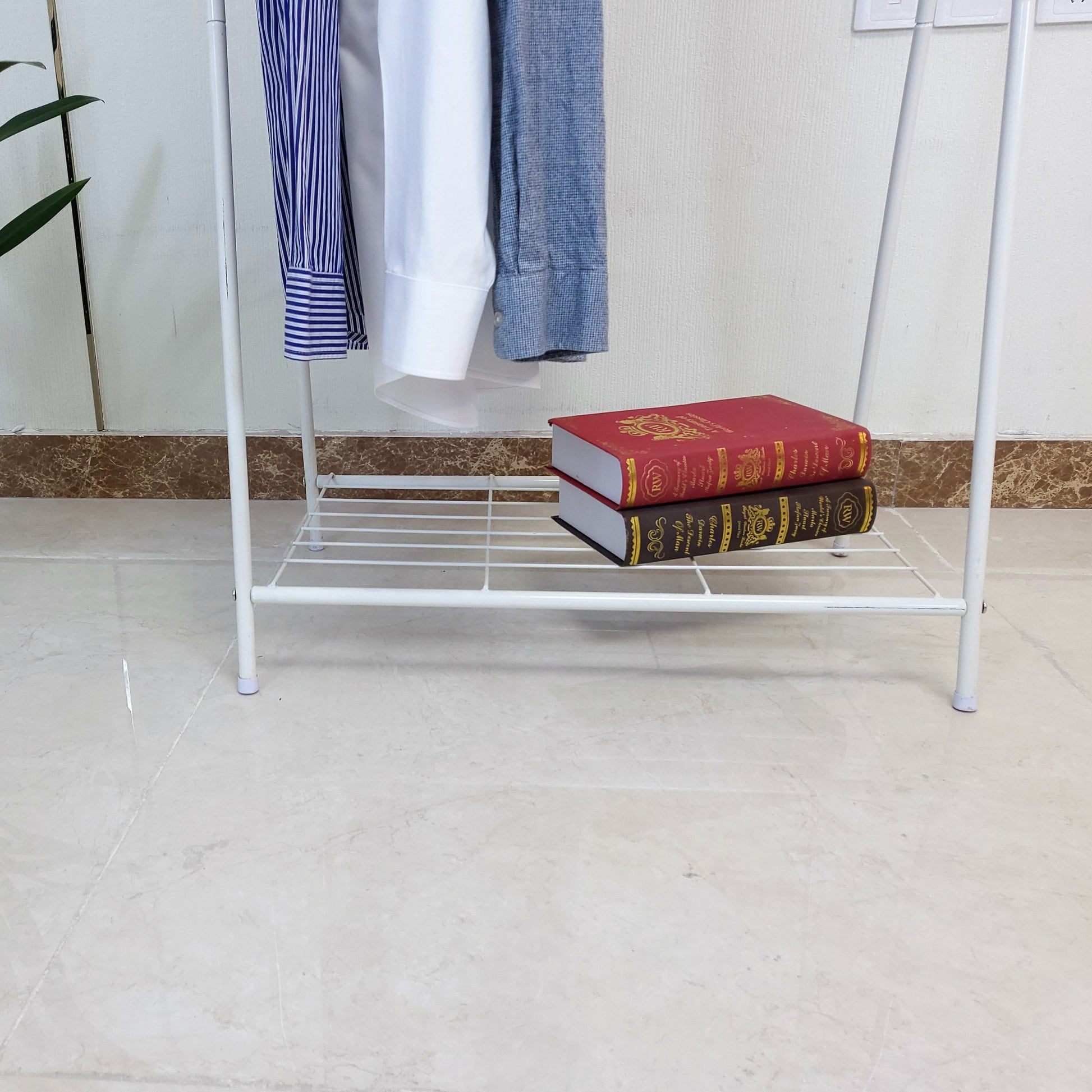 Store Level 1 Ladder To Secure Hangers White Iron